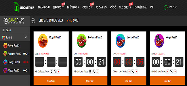 Khám phá cách chơi xổ số Fast 3 cực hấp dẫn tại nhà cái JBO
